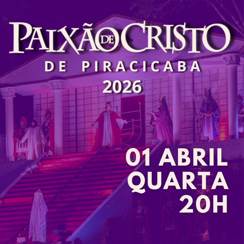 Paixão de Cristo (QUARTA - 01/04) 20h.