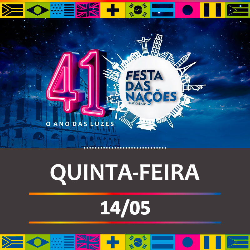 QUINTA-FEIRA (14/05)