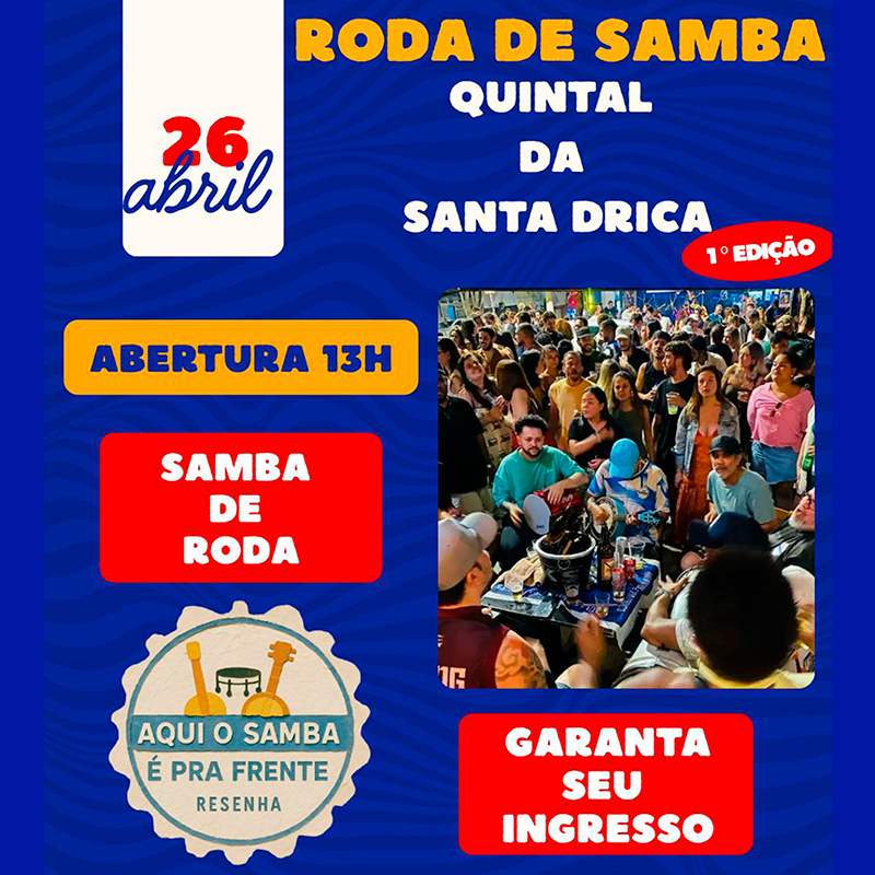 RODA DE SAMBA - QUINTAL DA SANTA DRICA
