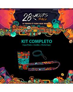 28 Hours Trance - Kit Completo (Copo Preto, Cordão, P. Copo)