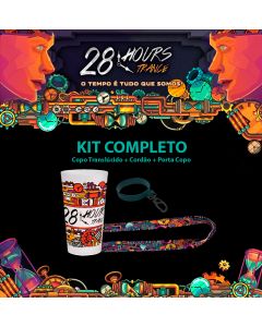 28 Hours Trance - Kit Completo (Copo Translúcido, Cordão, P. Copo)