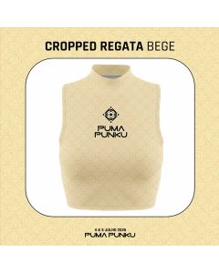 Puma Punku Festival - 11 Anos - CROPPED REGATA (BEGE)