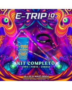 E-TRIP - 10 Anos - Kit Copo + Cordão