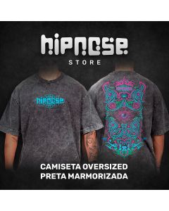 HIPNOSE - O CAMINHO DO DESPERTAR - 1º Lote (Camiseta - Preta Marmorizada)