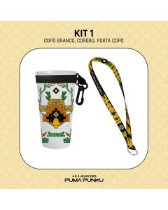 Puma Punku Festival - 11 Anos - KIT 1 (Copo Branco, Cordão, P. Copo)