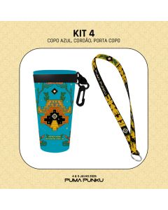 Puma Punku Festival - 11 Anos - KIT 4 (Copo Azul, Cordão, P. Copo)