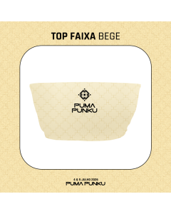 Puma Punku Festival - 11 Anos - TOP FAIXA (BEGE)