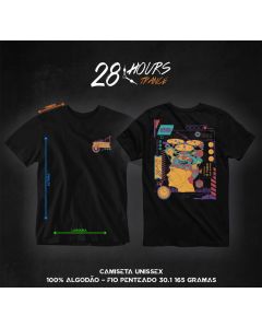 28 Hours Trance - 1º Lote Camiseta Preta