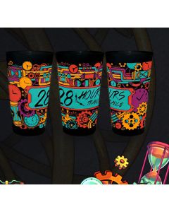 28 Hours Trance - Copo (Preto)